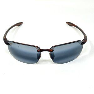 Maui Jim MJ 407-10 Brown Wrap Half Rim Sunglasses 64-17